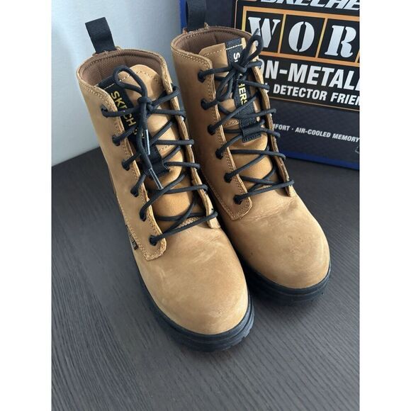 Skechers Women's 8 Foxgrove Comp Toe Industrial Shoes Sneakers Non Metallic New - Picture 8 of 12